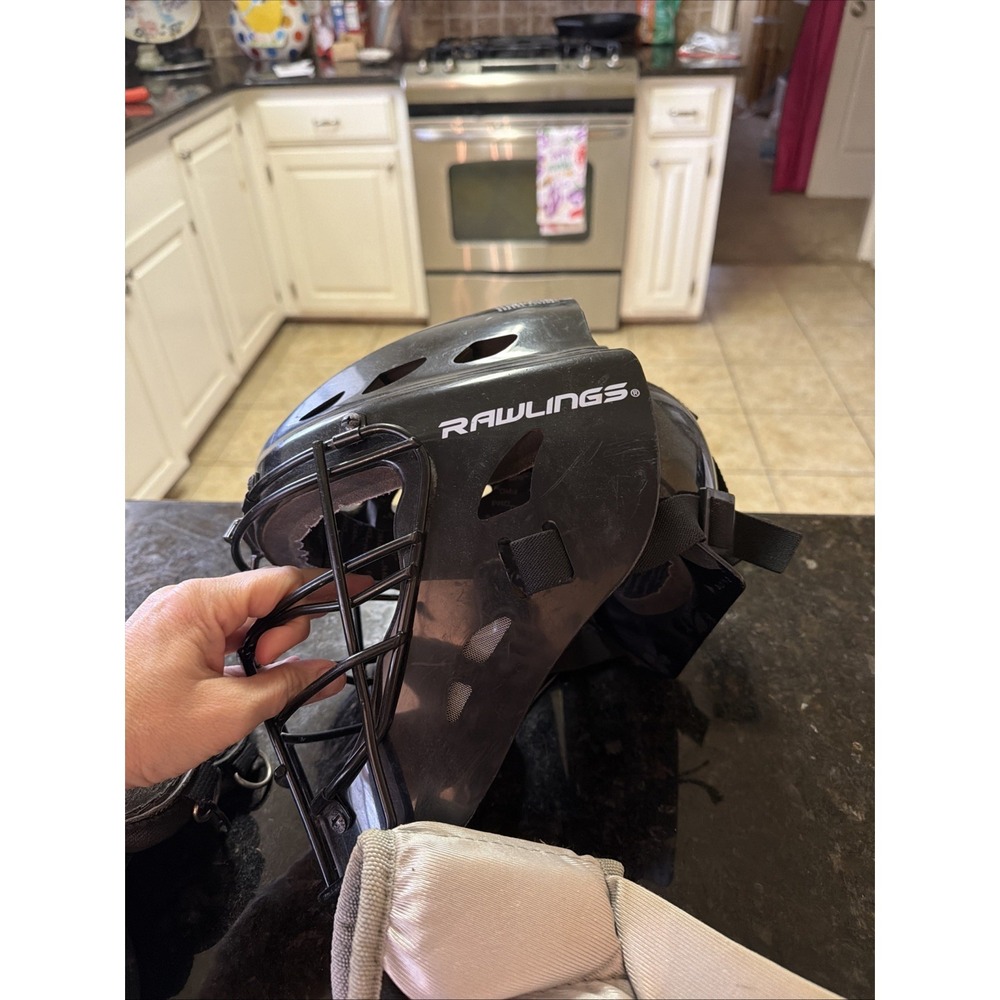 Easton Catchers Gear Baseball Youth Sz 12.75-13" Age 9-12 Rawlings Helmet Chest - Picture 5 of 16